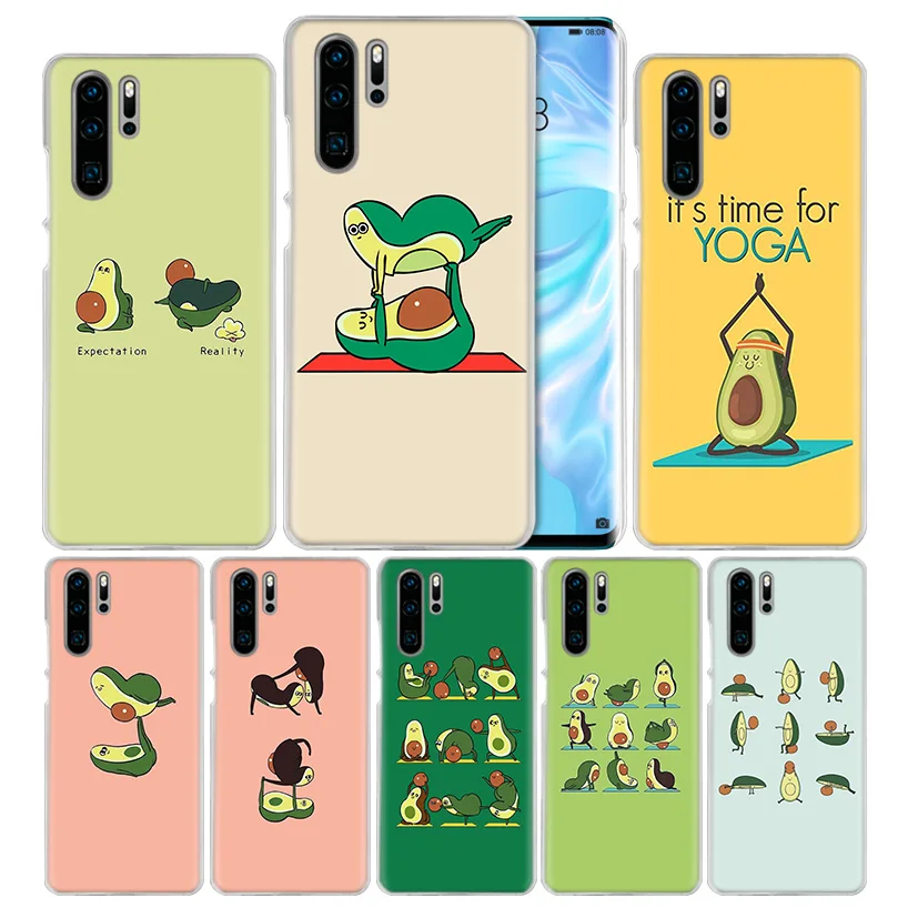 

Case Cover For Huawei Honor 8X 8C 8A 8S 9X 10 20 20i V20 Play Y5 Y6 Y7 Y9 Prime Lite Pro 2018 2019 avocado yoga