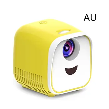 

Mini Projector 480X320P Home Full Hd Led Film Projector L1 Video Projector Eu Plug White + Yellow