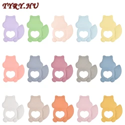 TYRY.HU – anneau de dentition en Silicone pour bébé, 1 pièce, écureuil de dessin animé, qualité alimentaire, jouets à mâcher, cadeau sans BPA 
