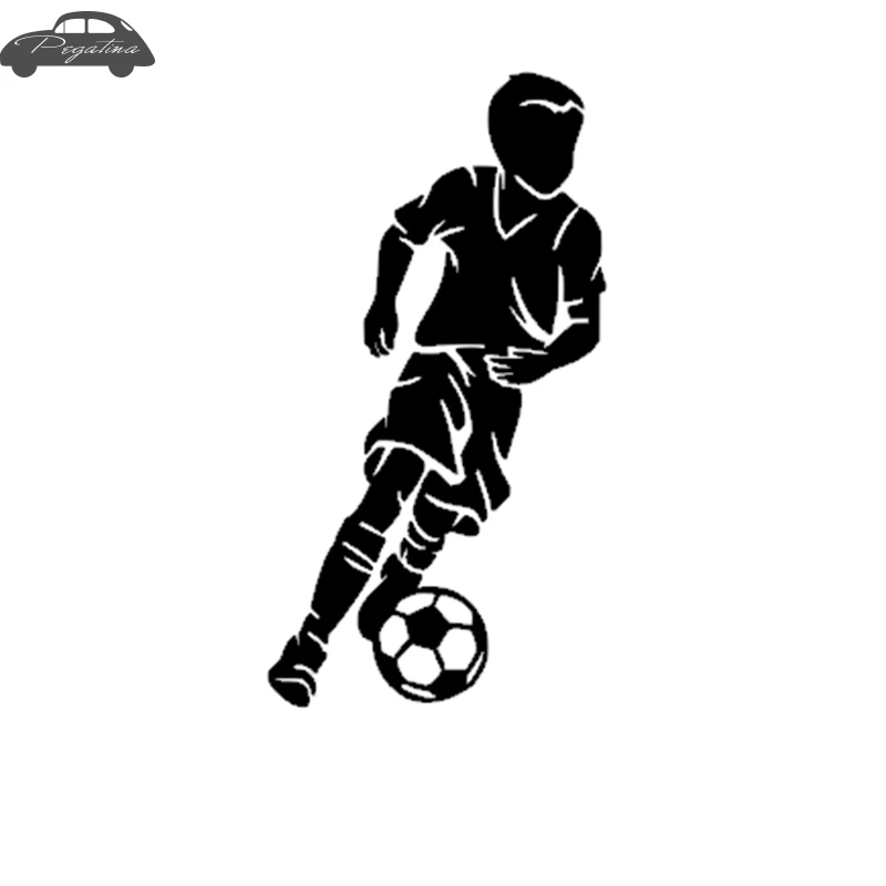 Little Boy Football Player Sticker Sports Soccer Car Decal Helmets Kids Room Name Posters Vinyl Wall Decals Football Sticker