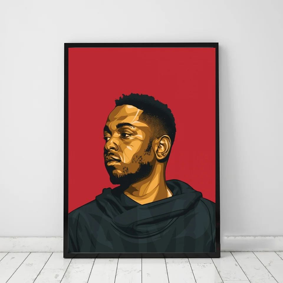 Настенная картина Kendrick Lamar плакат абстрактного искусства Canvas с художественным