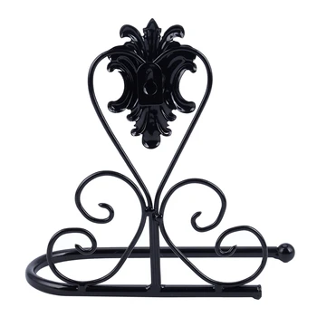 

Iron Roll Toilet Paper Bathroom Wall Mount Rack Cinnamon
