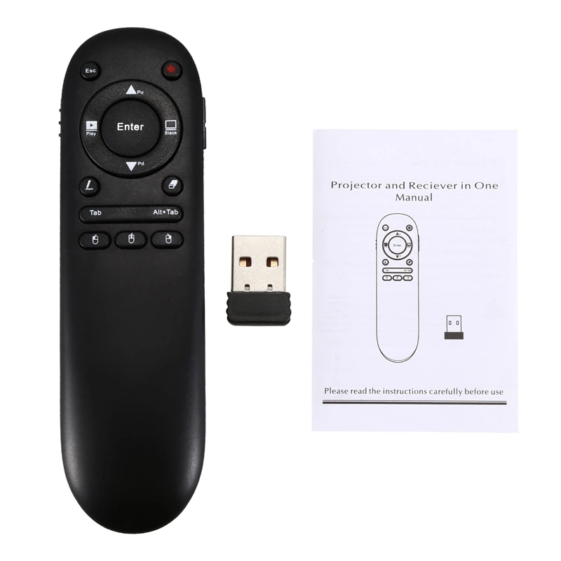 FFYY-VIBOTON UKB-504F беспроводной USB PPT Презентация Ведущий РЧ пульт дистанционного управления красная указка ручка кликер переворачивание страниц Лекция