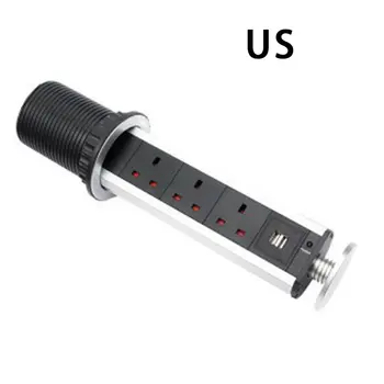 

Smart Lightweight Usb Socket Office Hidden Desktop Socket Vertical Socket Essential for Home