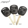 jingyuqin 3 Buttons Car Remote Key Case + Button Pad For Toyota Avensis Corolla Yaris Rav4 key Fob Shell Cover TOY43 TOY47 TOY48 ► Photo 1/4