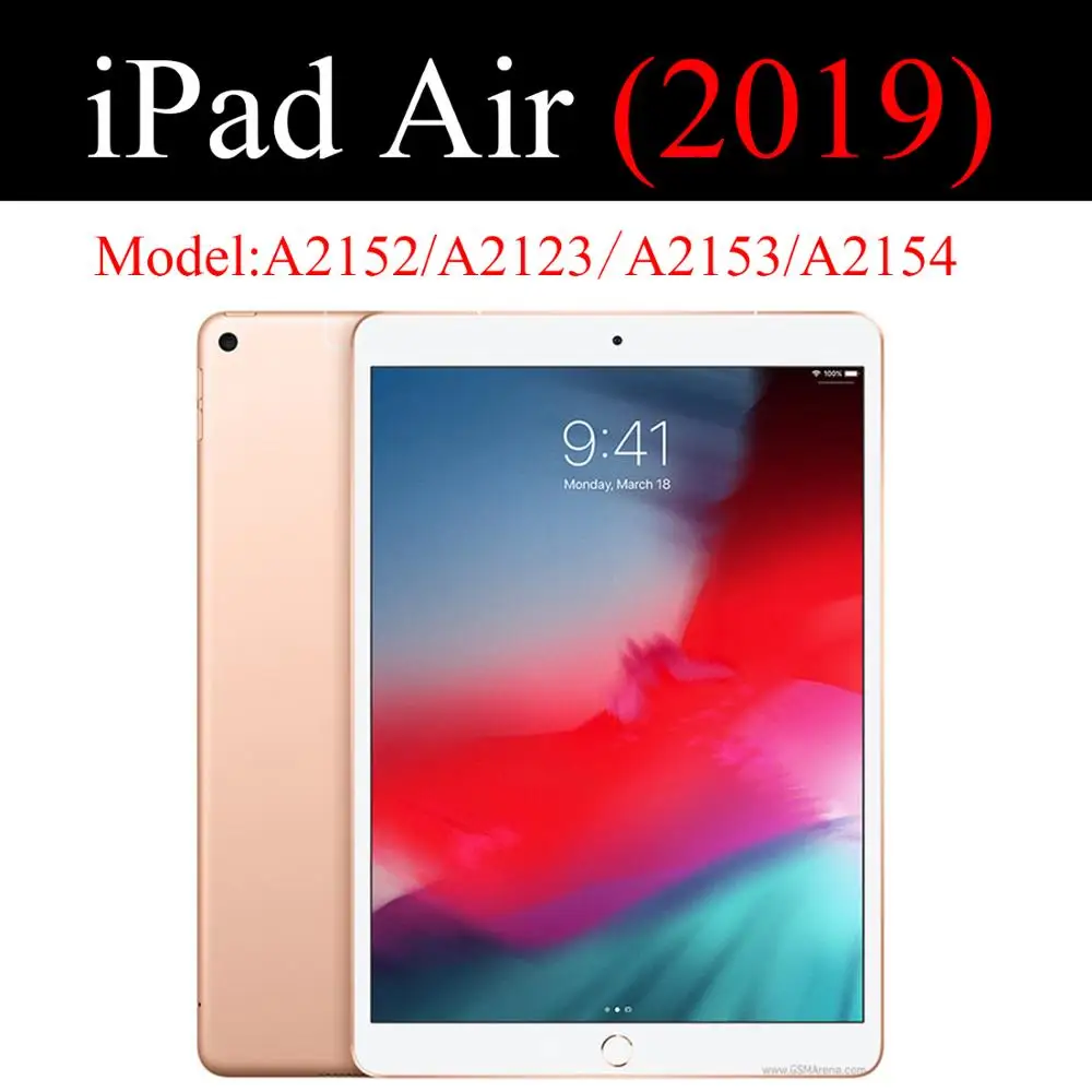 Чехол для планшета для Apple ipad Air 10,", кожаный смарт-чехол для сна, чехол для Air3, A2152, A2123, A2153