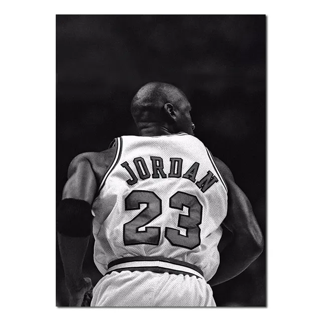 black and white michael jordan photo