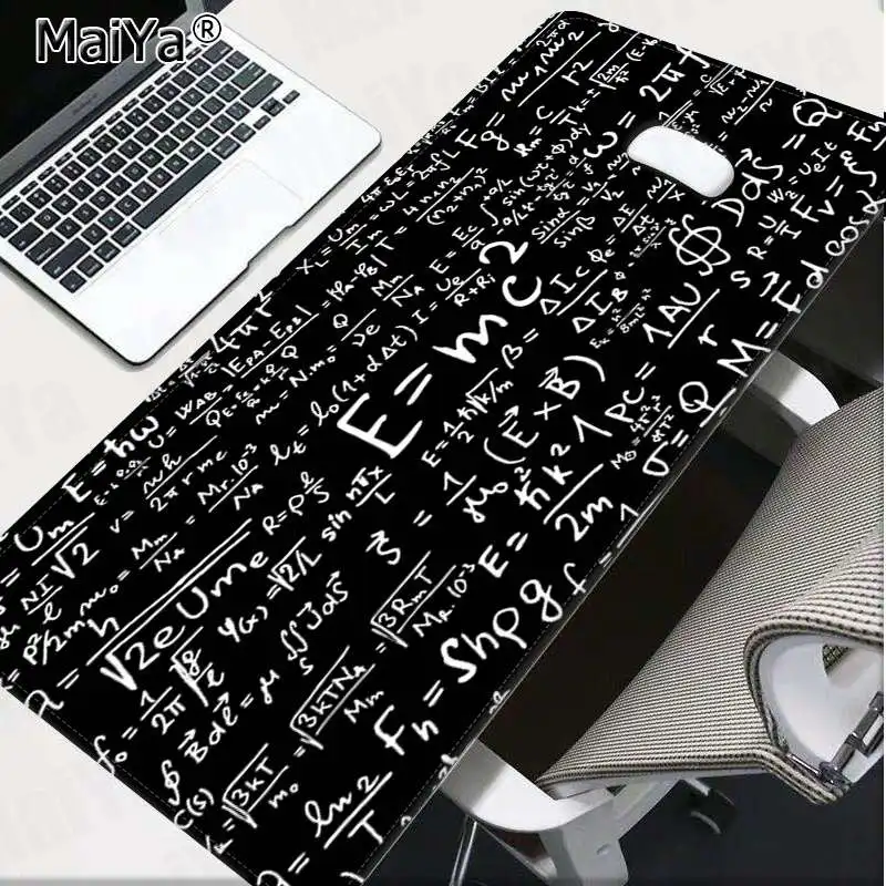 Lock Edge 40X90cm Maiya дизайн подарочный коврик для мальчика Геометрическая формула DIY дизайн игровой с узором коврик для мыши большой коврик для мыши клавиатуры коврик - Цвет: Lock Edge 40X90cm