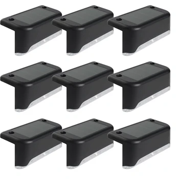 

12PCS Solar Deck Lights Solar Step Lights Outdoor Waterproof LED Solar Fence Lamp for Patio Stairs Garden Pathway Yard
