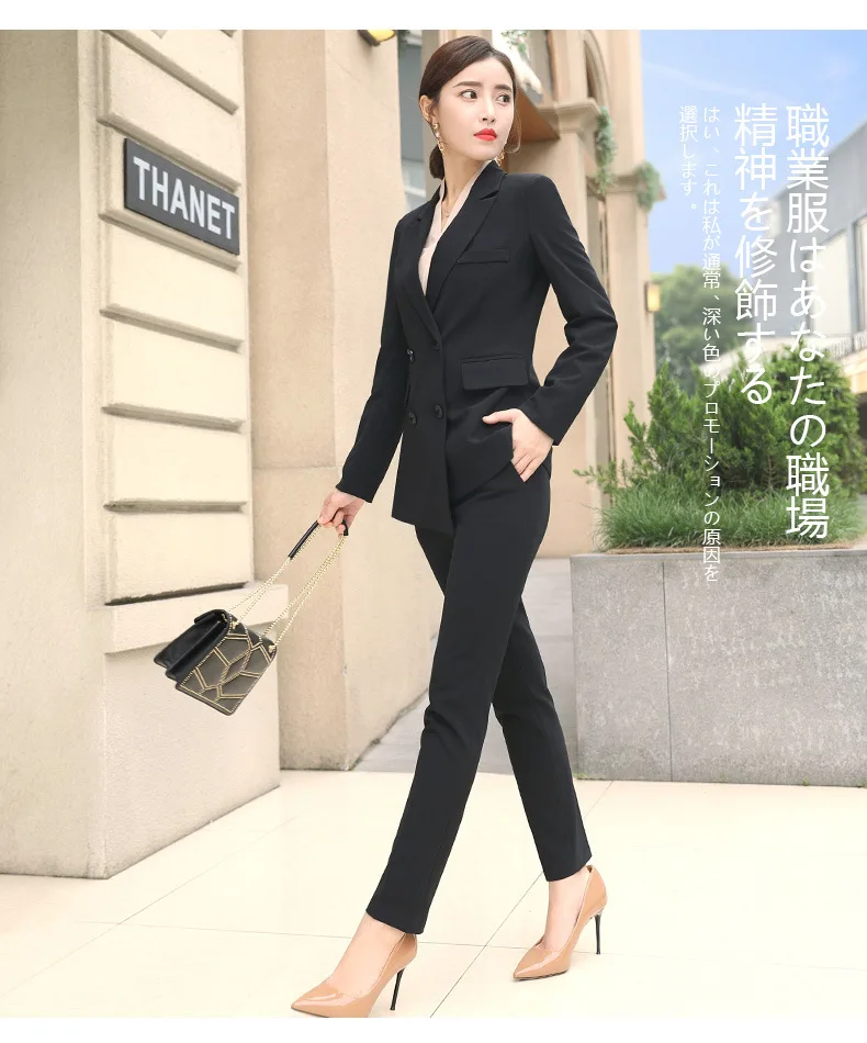 Herfst en winter nieuwe темперамент режим OL Professional vrouwen pak dames kleine geur Повседневный стиль женские костюмы