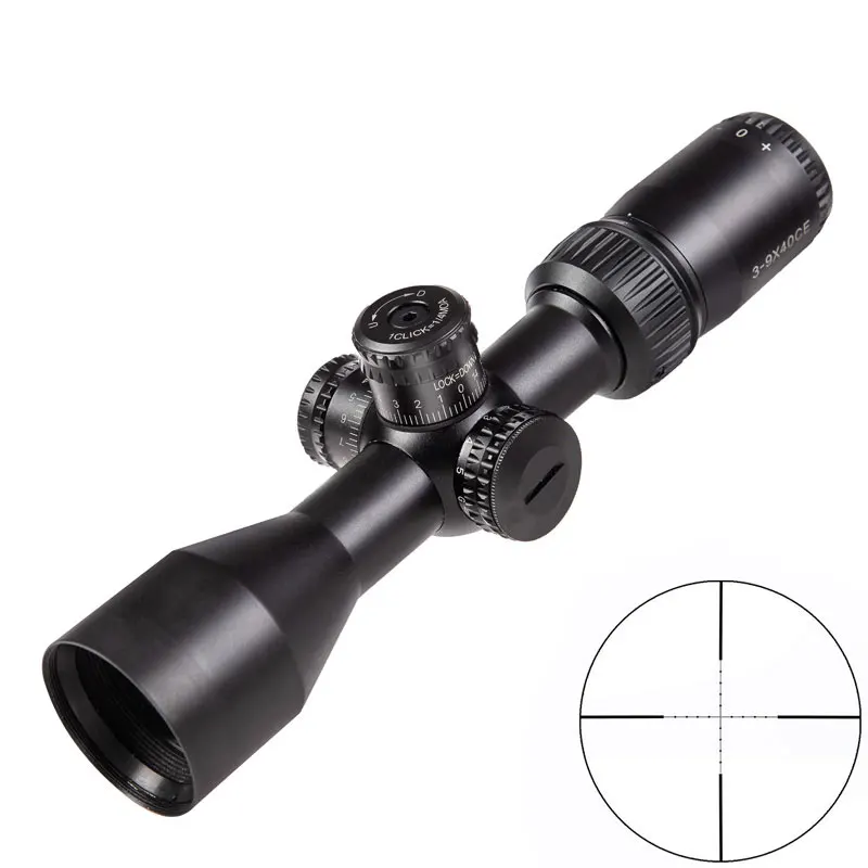 

WESTHUNTER 3-9X40 Compact Rifle Scope Optical Mil Dot Reticle Sights Lockable Turrets Tactical Riflescope For Outdoor Hunting