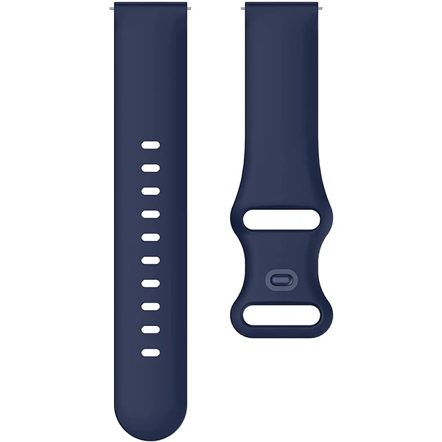 22mm Quick release Silicone Strap Band For Xiaomi Mi Watch Color sports edition Smartwatch Bracelet Watchband Wriststrap Dark Blue