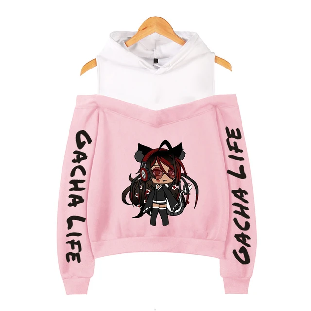 Jogo gacha life 3d print zip up hoodies moletom moletom streetwear