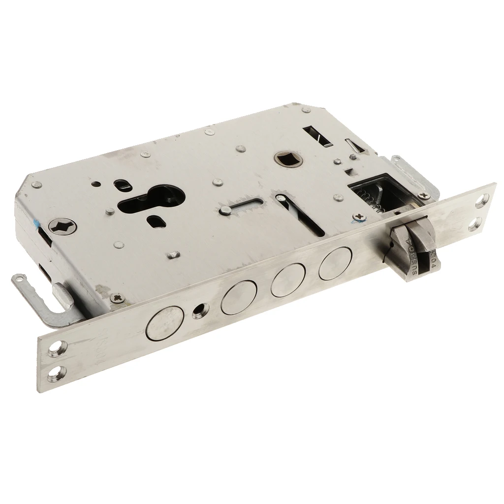 304 Stainless Steel Deadbolt Lock Body Dead Bolt Mortise Cylinder Door Lock Lock Replacement Part