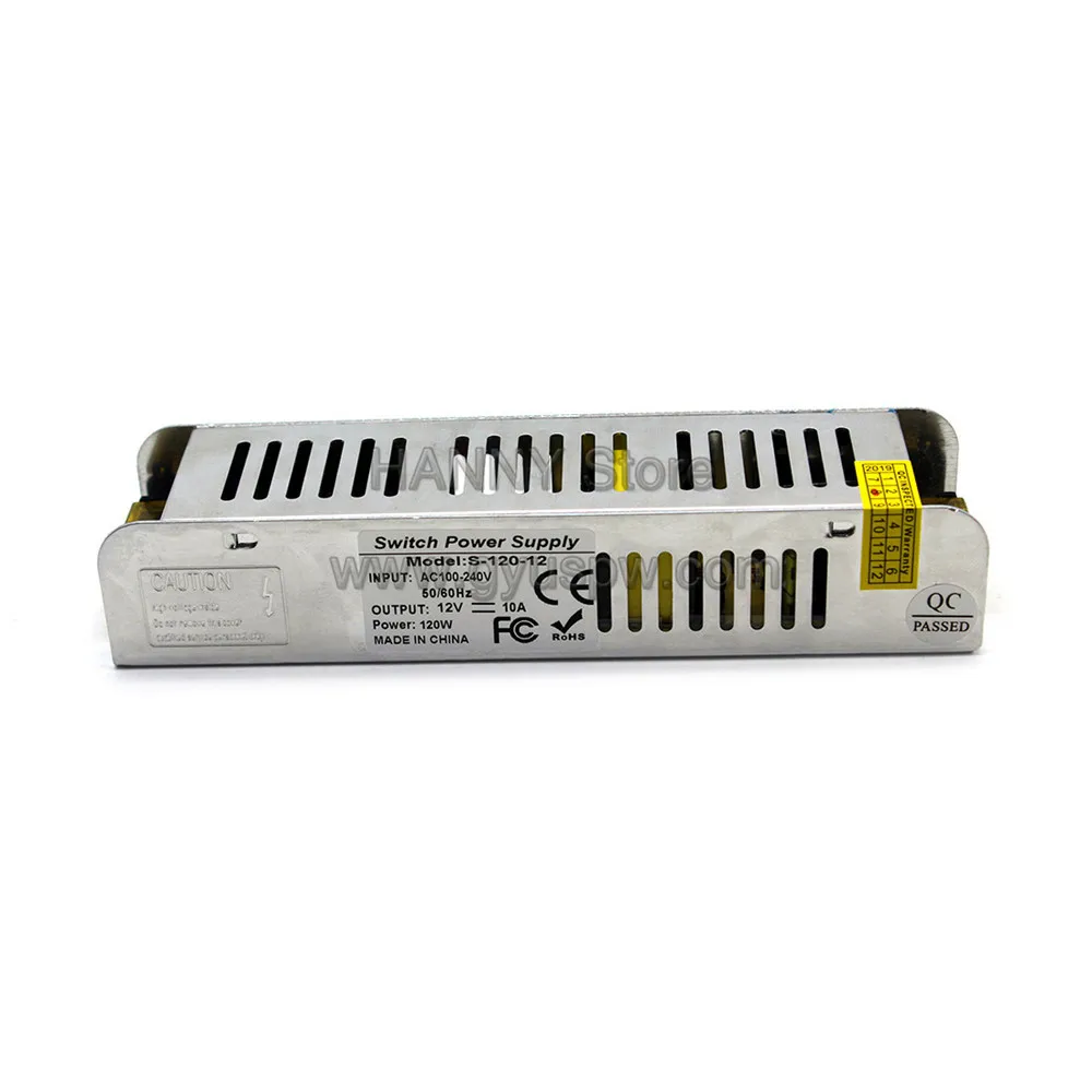Одиночный выход Источник питания DC12V 10A 120 Вт СВЕТОДИОДНЫЙ Драйвер Трансформаторы AC-DC 12 В адаптер питания для CCTV Ленточные модули светильник монитор