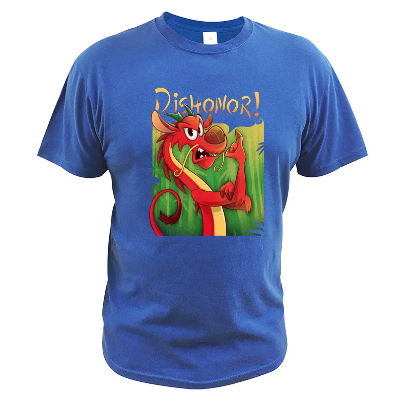 Mushu/футболка с драконом муланом, пародия, футболки с героями мультфильмов, Роузи, клепальщик, хлопок, цифровой принт, короткий рукав