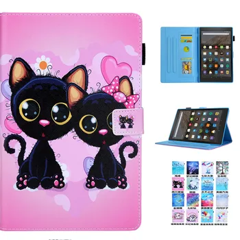 

Coque For Amazon Kindle Fire HD 8 Plus 2020 Case 8.0 inch Tablet Cartoon PU Leather Cover For Amazon Fire HD8 Plus 2020 Cover
