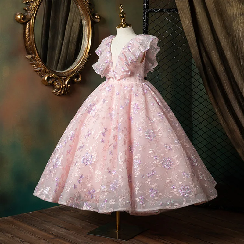 children-wedding-bridemaid-dresses-flower-pink-girl-dress-kids-princess-prom-gown-teenage-girl-performance-boutique-clothes