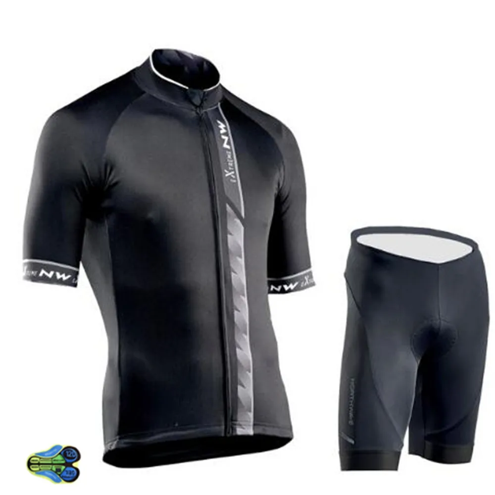 12D Gel Pad Открытый Спорт Pro NW Ropa Ciclismo Майо команда Велоспорт Джерси Набор велосипедная Одежда наборы велосипедной одежды MTB велосипед 12D колодки - Цвет: 12D Gel Pad