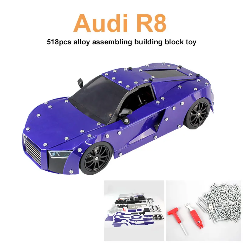 

Assembly Car Rc Alloy Car Decor Model Fashion Novelty Entertainment Kidsroom Efficient 1 Set Blue Collection Beautiful