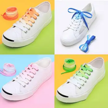 

Shoe Laces Gradient Changing Colors All-match Rainbow Color Shoelace Canvas Shoes Strings Fashion All Sneakers Match Shoeslace