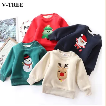 

Winter Children Sweatshirts Velvet Thick Girls Outerwear Double-layer Jacket For Girls Boys Warm Sweater Kids Coats Baby Costume