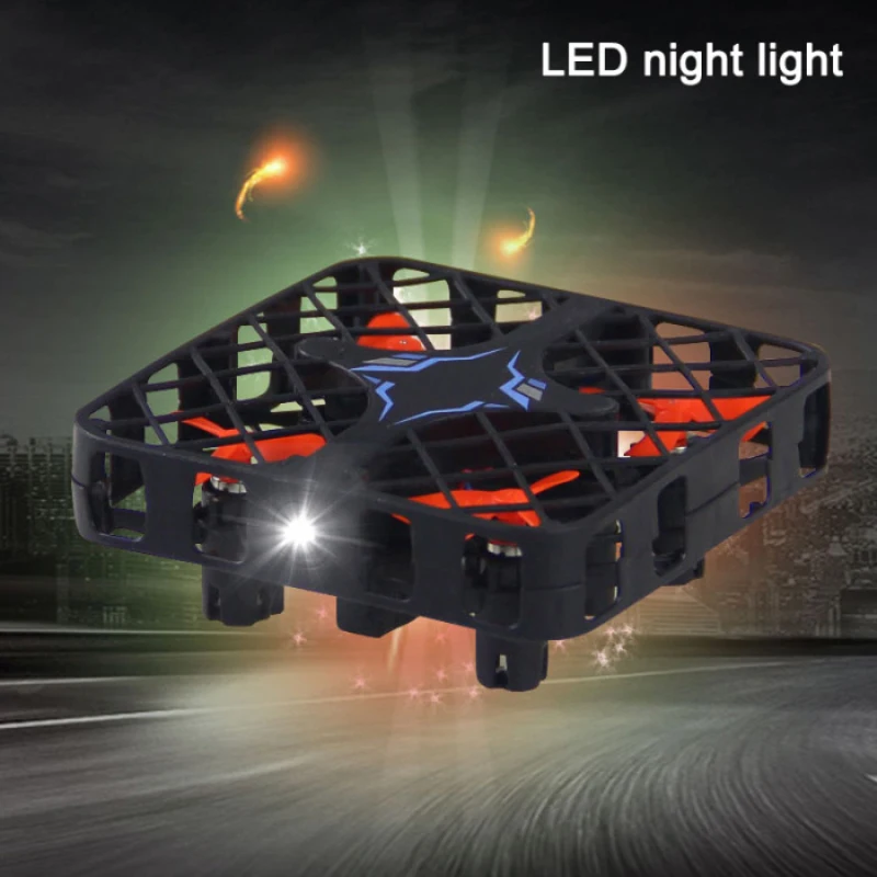 Мини-Дрон с камерой HD 2,4G 6 Axises Gyro 3D Flip RC вертолет с безголовым режимом Квадрокоптер со светодиодный светильник возвратный Дрон в один клик