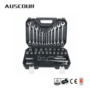 

36pcs Household Car Auto Repair Tool Kit with Plastic Toolbox Storage Case Socket Ratchet Wrench Screwdriver Hand Tool Set