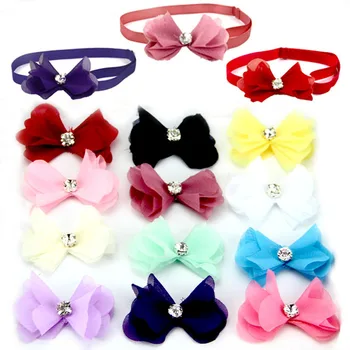 

50/100pcs Pet Dog Cat Bowties Neckties Sprind Princess Pet Cat Accessories Lacr Rose Style Puppy Cat Pet Dog Bow Tie Collar
