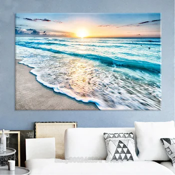 

Seaside Sunrise Beach Sea Scenic 5d rhinestone art,square diy 5d diamond painting mosaic cross stitch diamond embroidery FF604