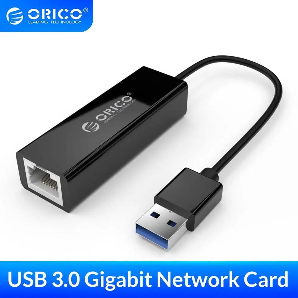 USB Ethernet адаптер ORICO 3 0 сетевая карта в RJ45 Lan гигабитный Интернет для ноутбуков ПК
