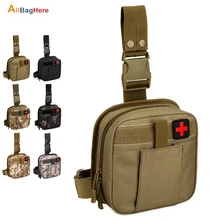 Наружная тактическая ножная сумка West, водонепроницаемая военная система Molle, первый набор помощи медицинский пакет, походная охота, треккинг, сумка для ног
