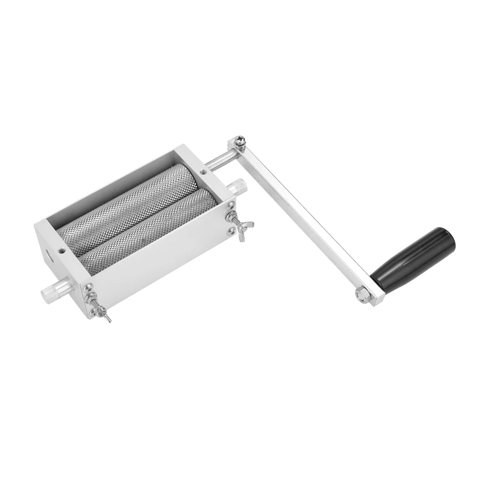 latest stainless steel 2-roll barley malt mill grain grinder self-brewed home brew beer equipment