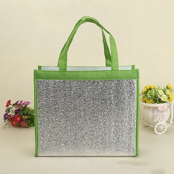 

Women Men Kids Insulated Lunch Bag Thermal Cooler Lunch Box Picnic Storage Waterproof Aluminum Foil Handbag