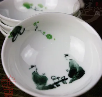 

Very Much Sir Jindezhen Ceramics Teacup Hand Freehand Pu'er Tea Teacup Glaze Down Lottery Buyer Family Tradition Arts And Crafts