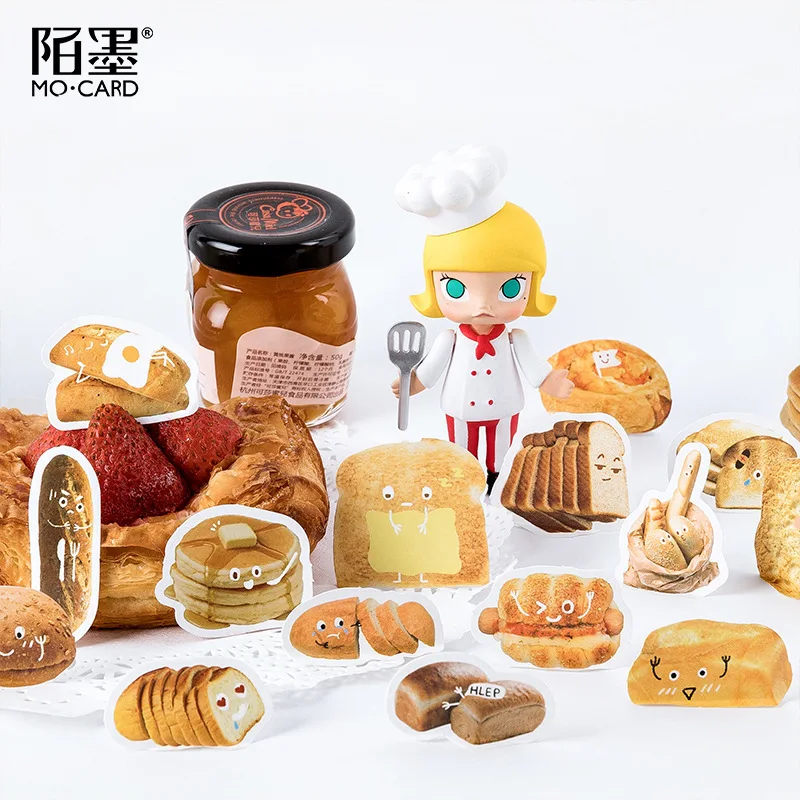 

46pcs Lovely Mr. Bread Series Boxed Stickers Diary Scrapbook Decorative Stationery