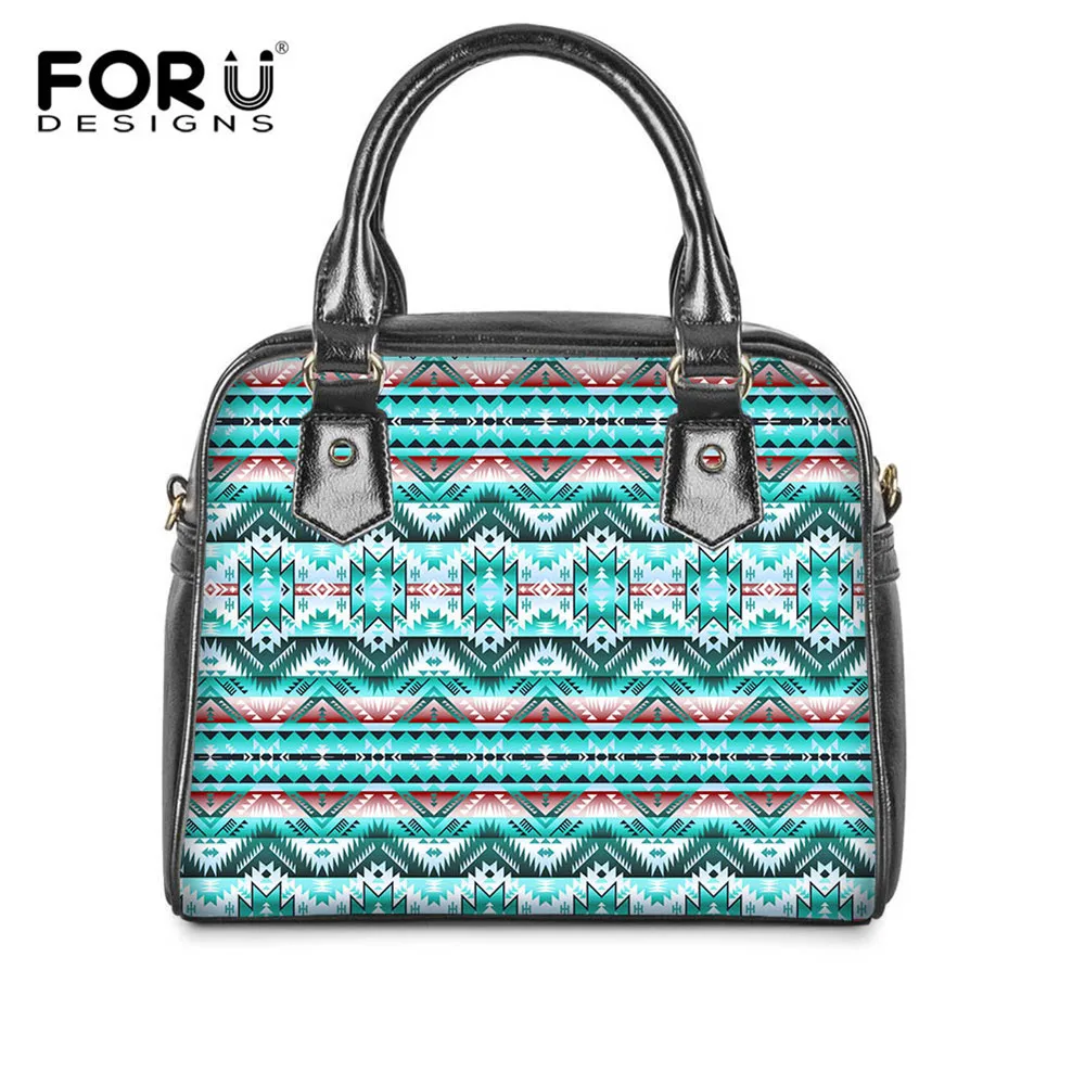 native american print luggage