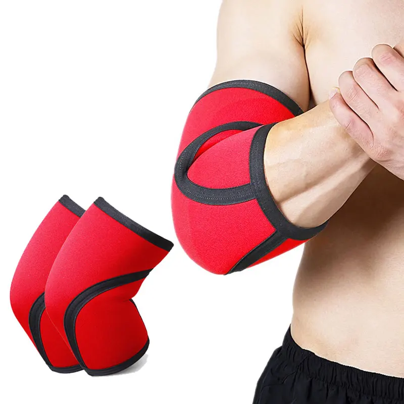 

7mm Neoprene Weightlifting Elbow Support Brace Thicken for Crossfit Powerlifting Fitness Compression Elbow Protector Sleeve