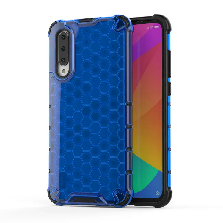 Blue 6,39 ''mi 9 Lite задняя крышка для Funda Xiaomi mi 9 Lite чехол TPU бампер пластиковый чехол для телефона для Xiaomi mi 9 Lite чехол Xio mi 9 Lite - Color: Blue