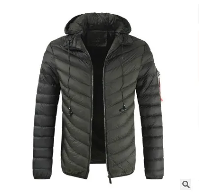 SHUJIN, модная зимняя куртка для мужчин, утолщенная Теплая мужская парка, пальто с капюшоном, флисовая Мужская куртка, верхняя одежда, Jaqueta Masculina, верхняя одежда - Цвет: C