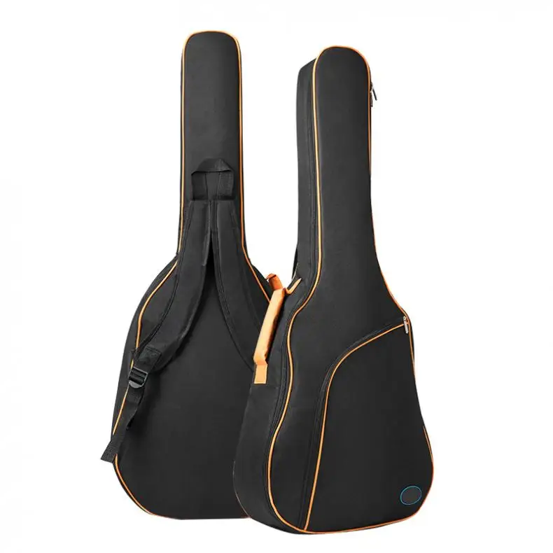 40/41 дюймов Оксфорд ткань чехол для гитары Красочные края Gig Bag двойные ремни Мягкий 10 мм хлопок мягкий водонепроницаемый рюкзак