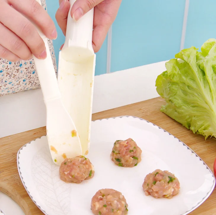 2 шт./компл. DIY удобный аппарат для приготовления фрикаделек полезные Пэтти рыбы говядины Мясные Шарики рисунком бургеров Кухня Пособия по кулинарии Инструменты гаджеты аксессуары