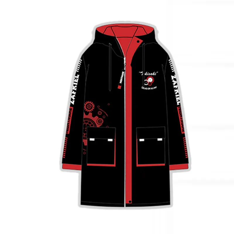 Anime DATE A LIVE Tokisaki Kurumi Autumn Winter Hooded Wind Coat