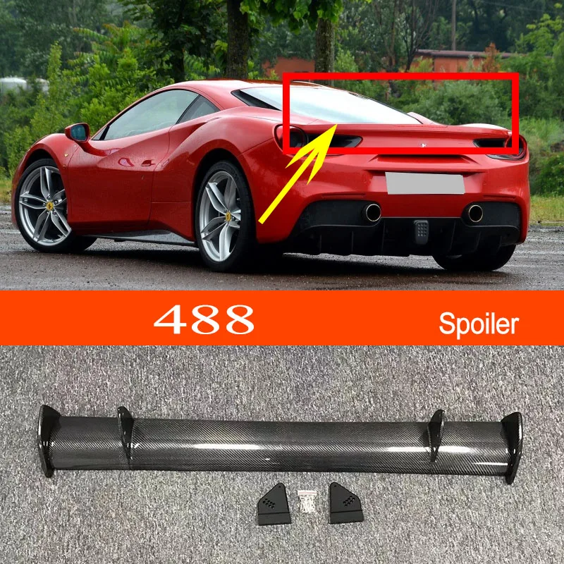 488 реальное углеродное волокно GT-style автомобильный стиль спортивная фотосессия
