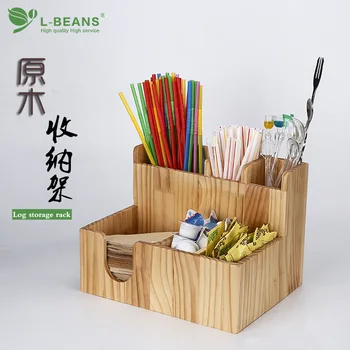 

Wooden Coffee Milk Tea Shop Paper Cup Cap Placed zhi bei jia Paper Towel Storage Rack Storage Box