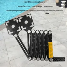 Мульти шаблон 6/12 Складная рулетка измерительный инструмент угловая линейка с направляющей сверла стеклянные плитки деревообрабатывающие измерительные приборы Инструмент-шаблон