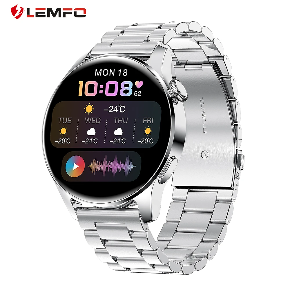 LEMFO Wear 3 pro Smart Watch Men 360-360 IPS Full Touch Screen Support  Bluetooth Calls Waterproof Smartwatch pk huawei watch 3 - AliExpress  Consumer Electronics