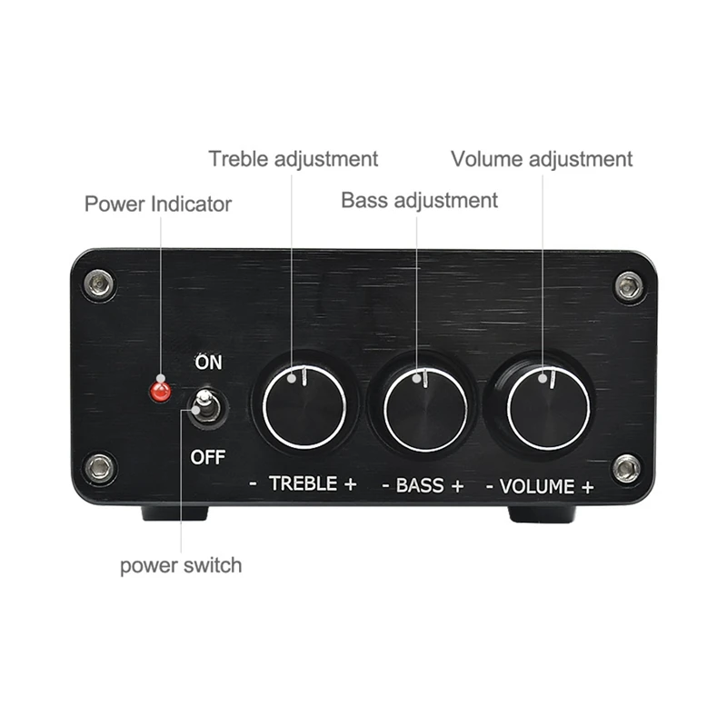 

Tpa3116 Digital Audio Amplifier 2.0 Hifi Bluetooth 4.2 Class D Stereo High Power Amp 100Wx2 Home Theater