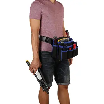 

Multi-function Storage Tool Bag EVA Polyester Screwdriver Drill Wrench Waist Bag for Automobile Maintenance Woodworkers