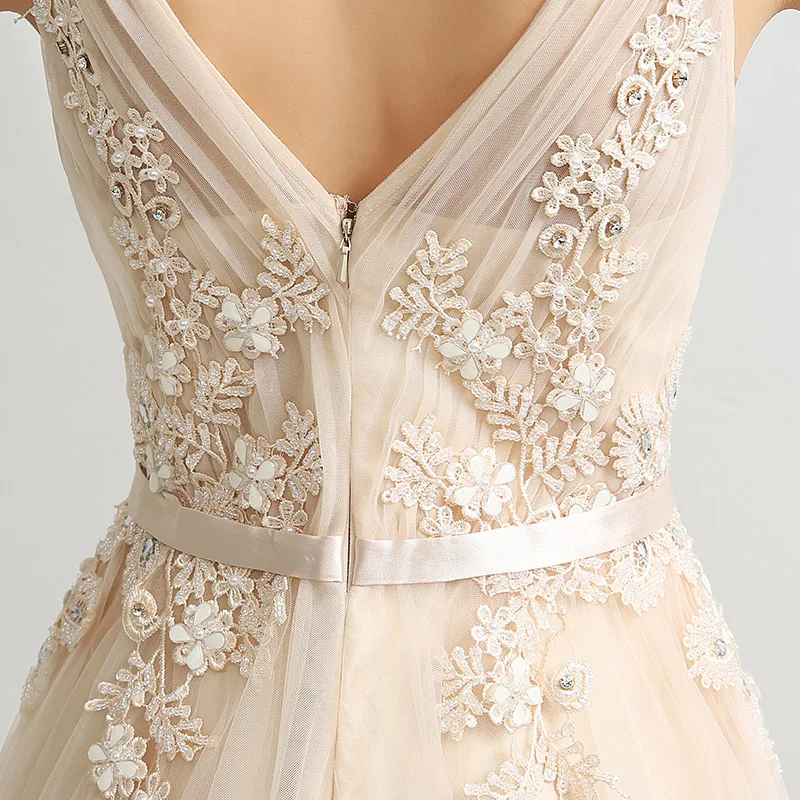 Элегантные длинные вечерние платья 2021 соблазнительные кружевные тюлевые с V